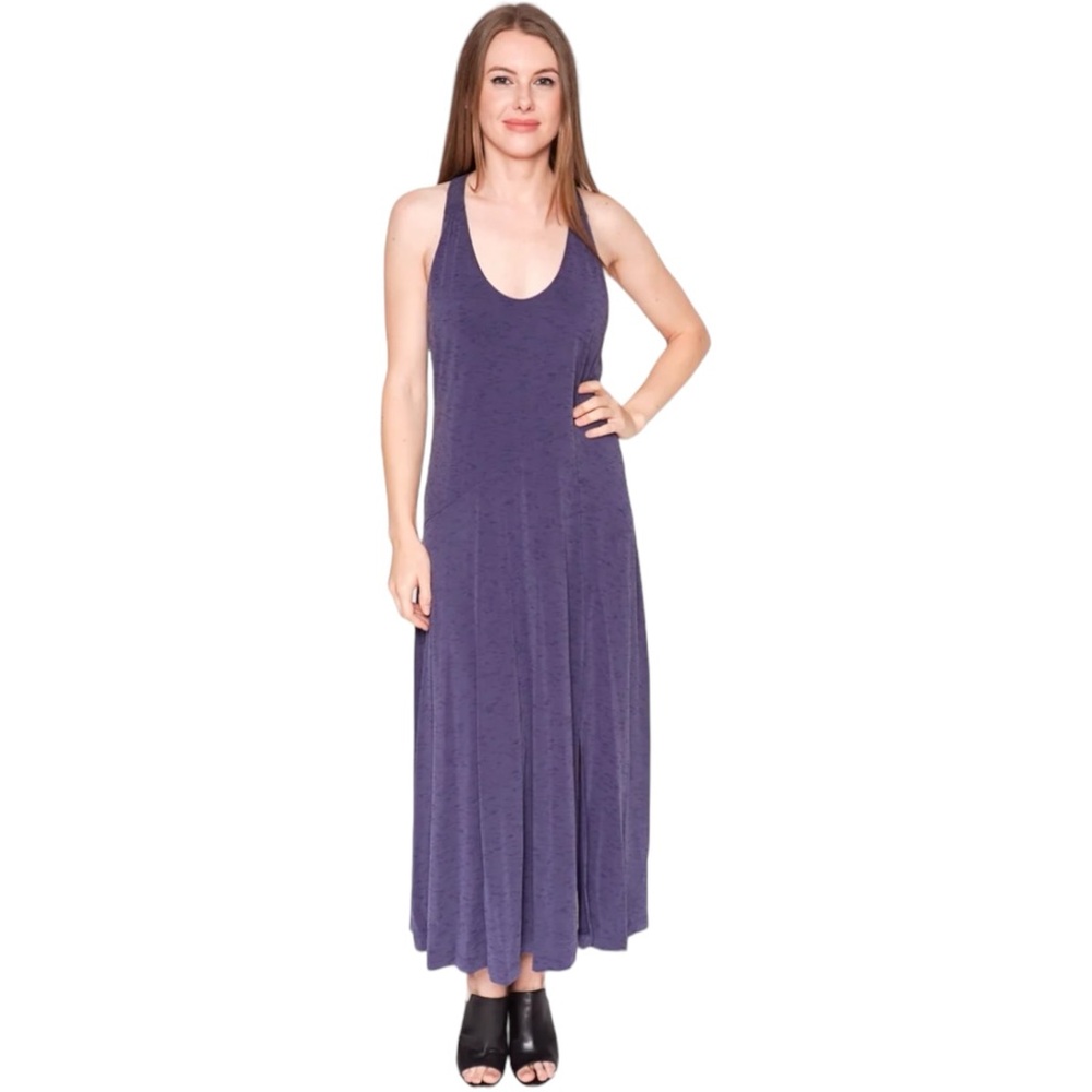 Maeve Women's Small Anthropologie Navy Melanie Lace Up Back‎ Maxi Tank Dress